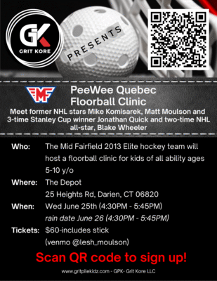 Flyer Floorball Clinic - Grit Kore